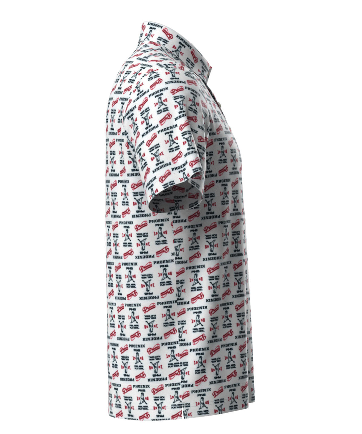 【PING APPAREL】ドットメッシュ総柄半袖ポロシャツ (MENS)