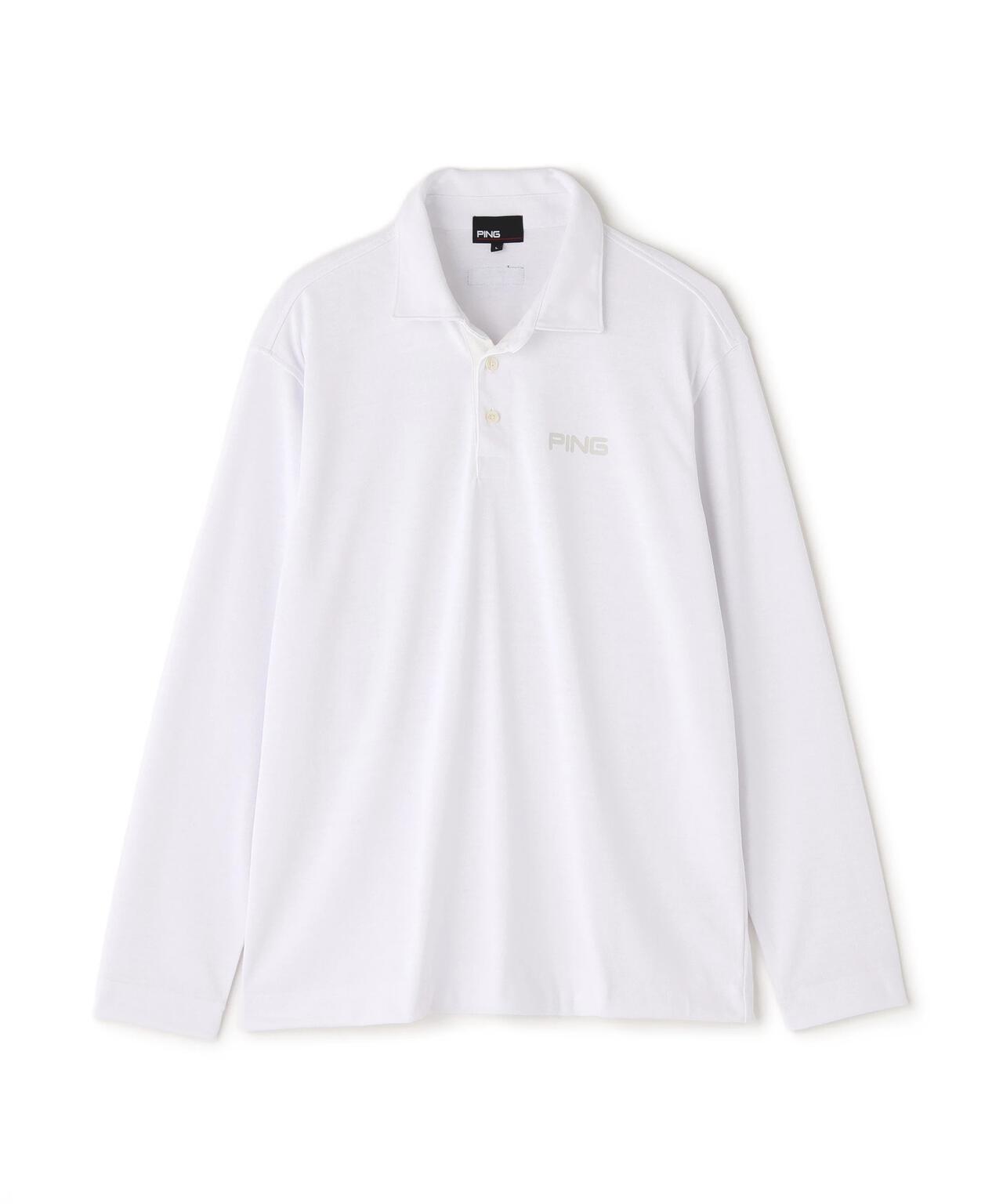 【PING APPAREL】引き揃え天竺ドライミックス長袖ポロシャツ ＜NATIVE＞ (MENS)