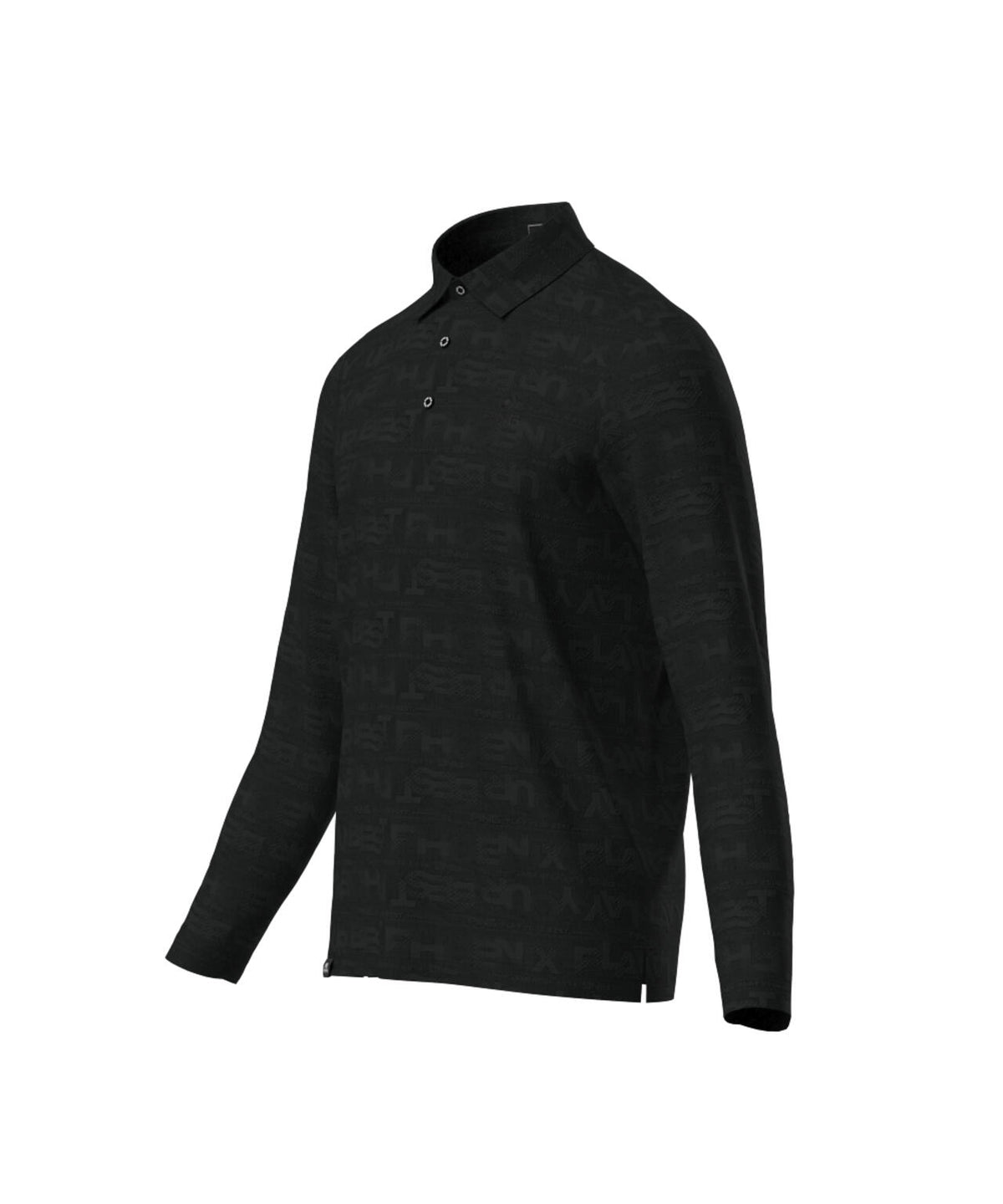 【PING APPAREL】凸凹PLAYロゴジャカード長袖ポロシャツ ＜PERFORMANCE＞ (MENS)