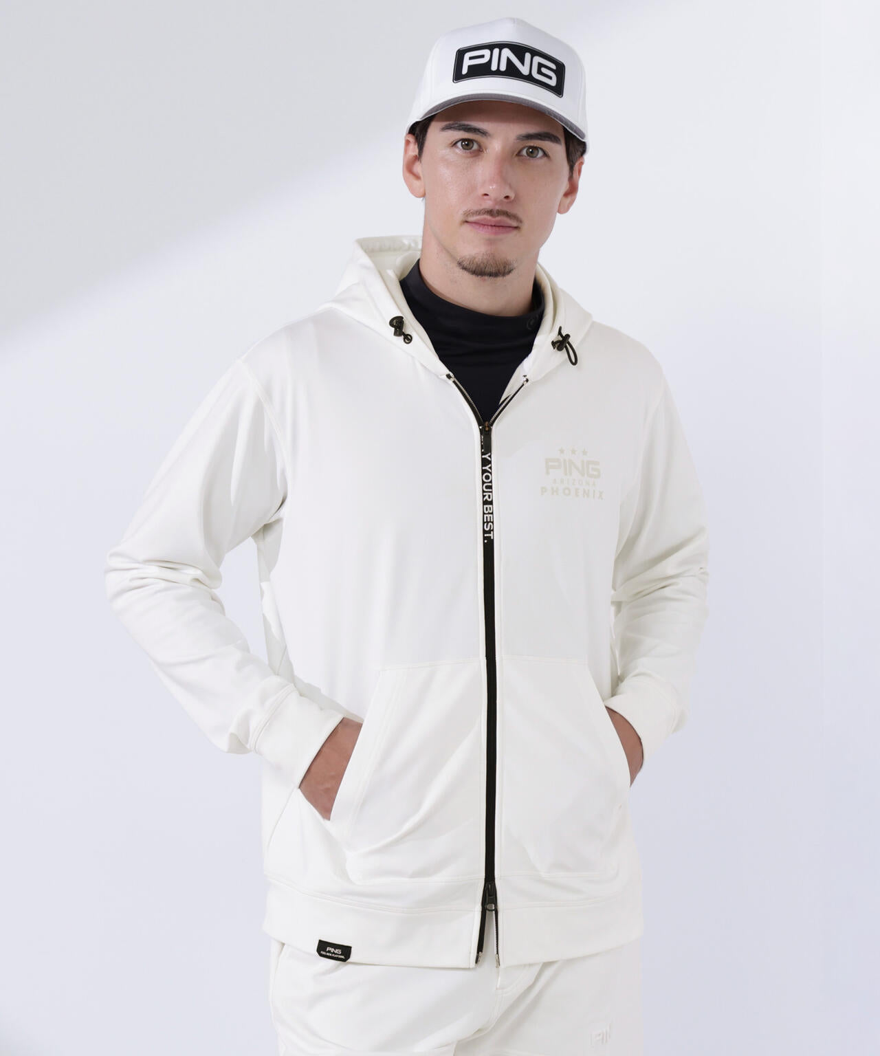 【PING APPAREL】ダンボールニットフルジップスウェットフーディ ＜PERFORMANCE＞ (MENS)