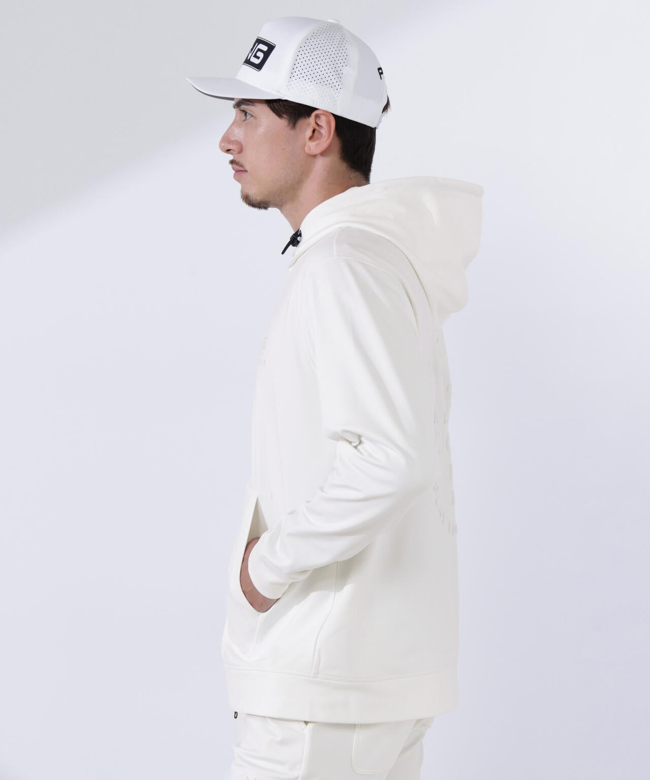 PING APPAREL】ダンボールニットフルジップスウェットフーディ