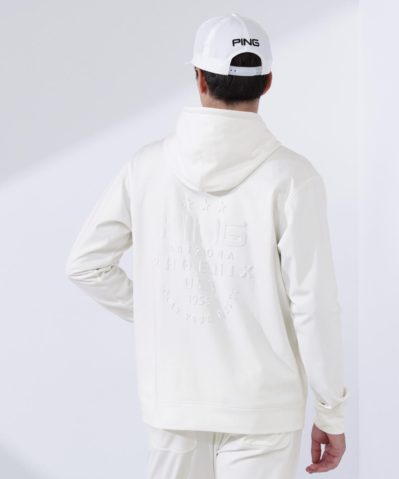 【PING APPAREL】ダンボールニットフルジップスウェットフーディ ＜PERFORMANCE＞ (MENS)