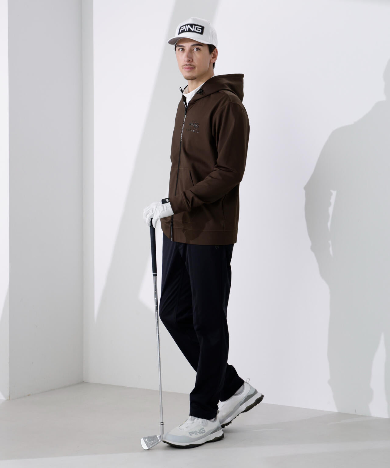 【PING APPAREL】ダンボールニットフルジップスウェットフーディ ＜PERFORMANCE＞ (MENS)