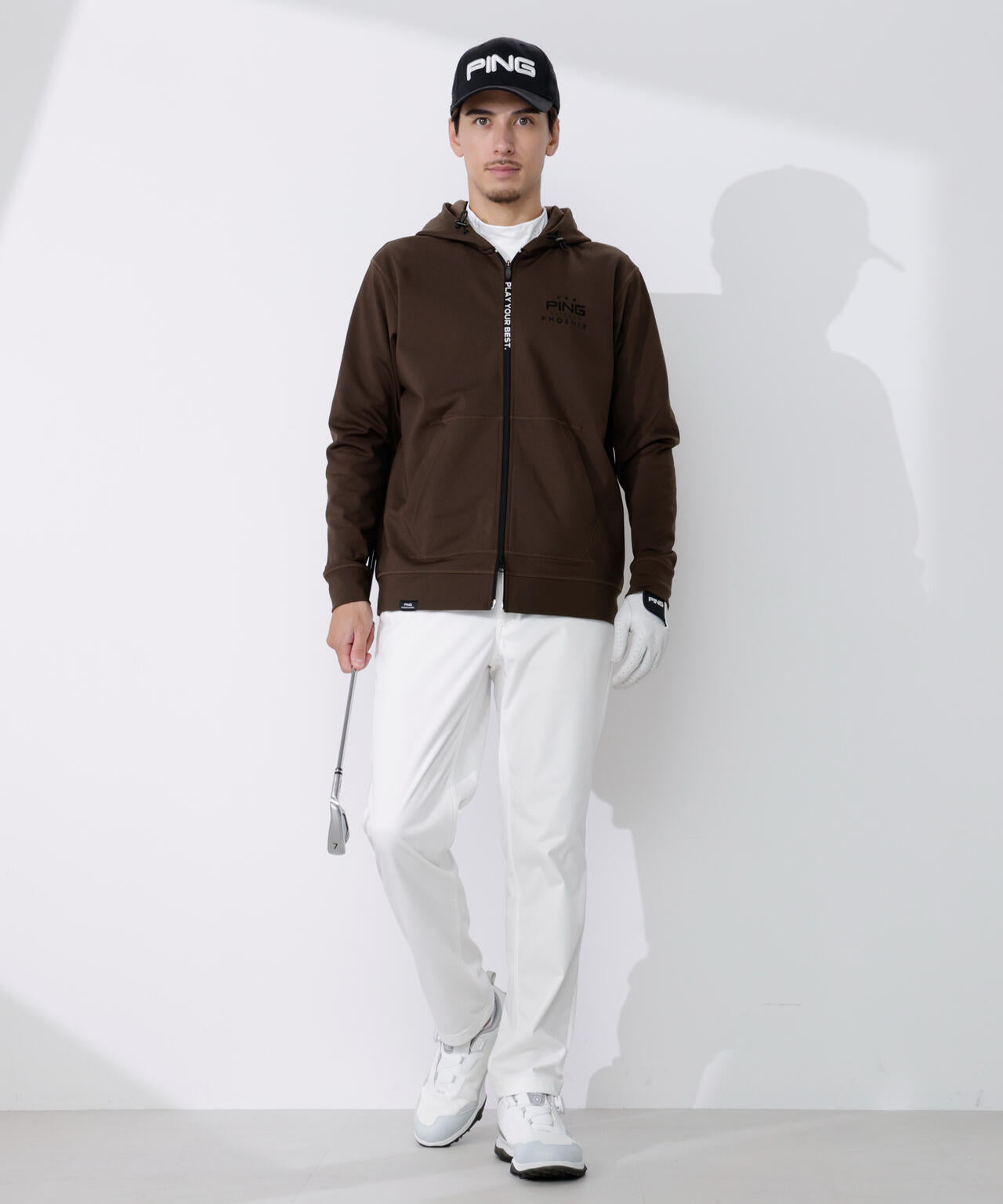 【PING APPAREL】ダンボールニットフルジップスウェットフーディ ＜PERFORMANCE＞ (MENS)