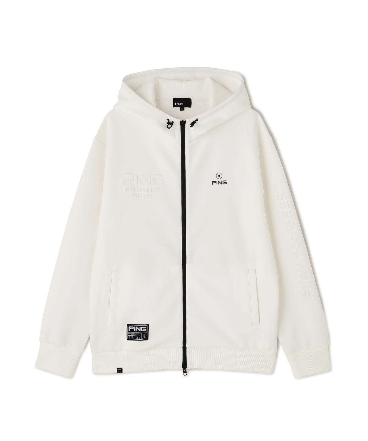 【PING APPAREL】全方向ストレッチRENUキルトダンボールジャージフルジップフーディー ＜GOLD＞ (MENS)