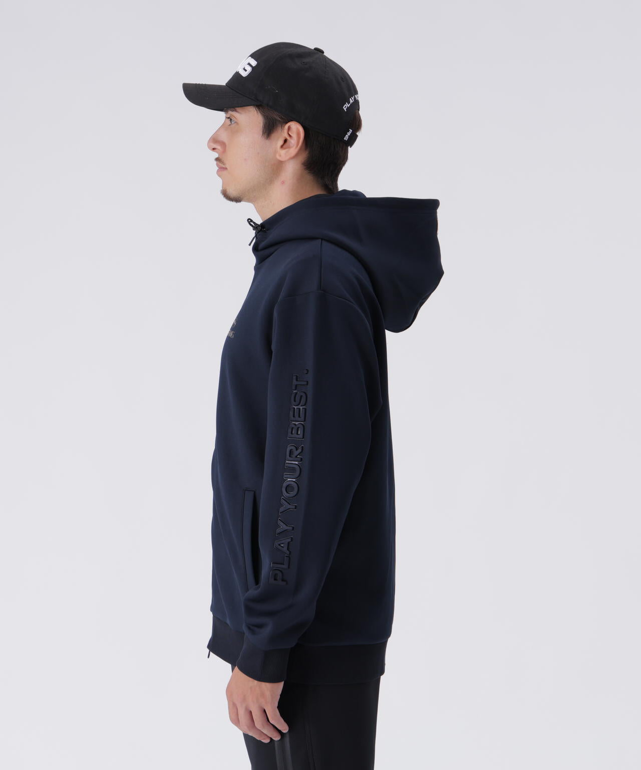 【PING APPAREL】全方向ストレッチRENUキルトダンボールジャージフルジップフーディー ＜GOLD＞ (MENS)