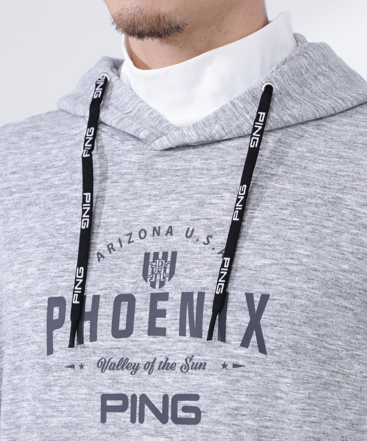 【PING APPAREL】ドライミックス ベアインレイ スウェットフーディ ＜NATIVE＞ (MENS)