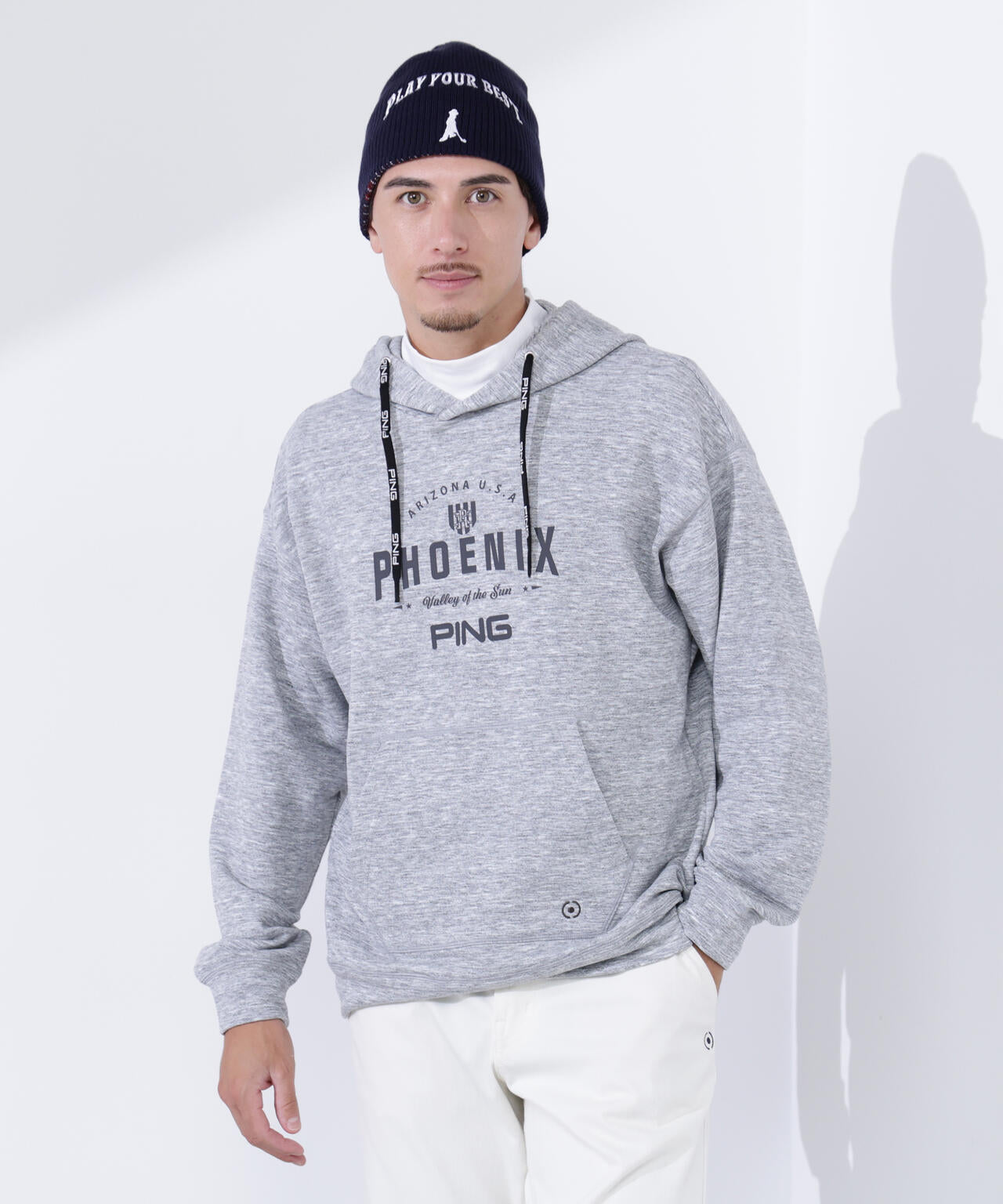【PING APPAREL】ドライミックス ベアインレイ スウェットフーディ ＜NATIVE＞ (MENS)
