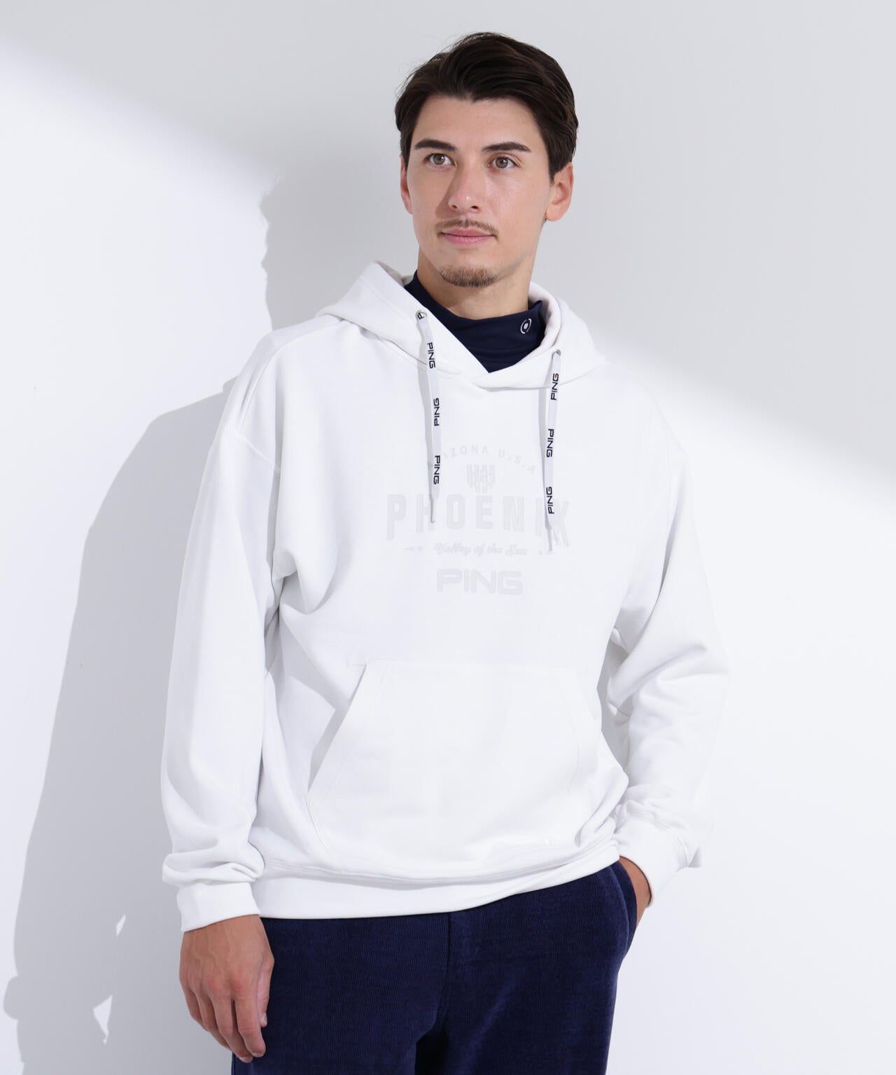 【PING APPAREL】ドライミックス ベアインレイ スウェットフーディ ＜NATIVE＞ (MENS)