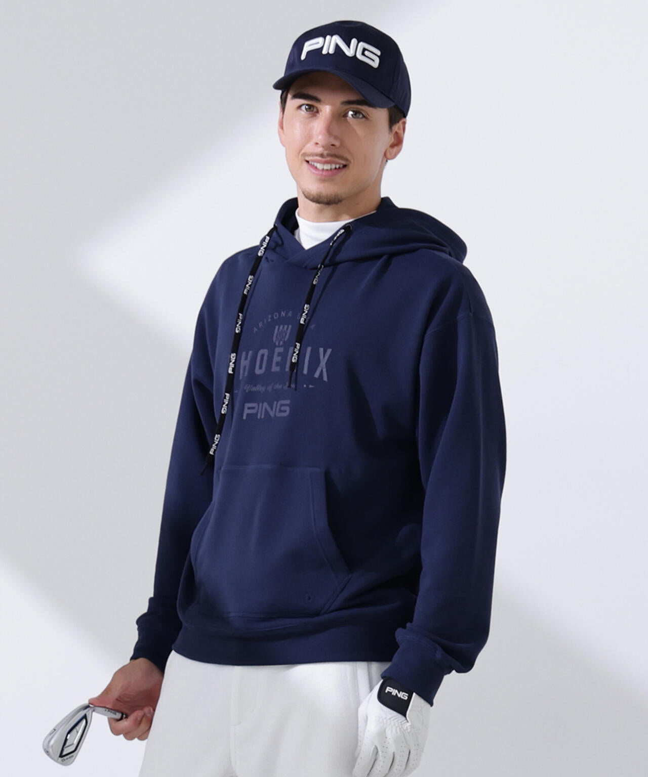【PING APPAREL】ドライミックス ベアインレイ スウェットフーディ ＜NATIVE＞ (MENS)