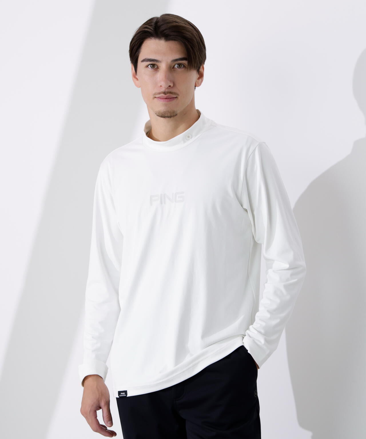 【PING APPAREL】トリコット長袖ハイネックカットソー ＜PERFORMANCE＞ (MENS)