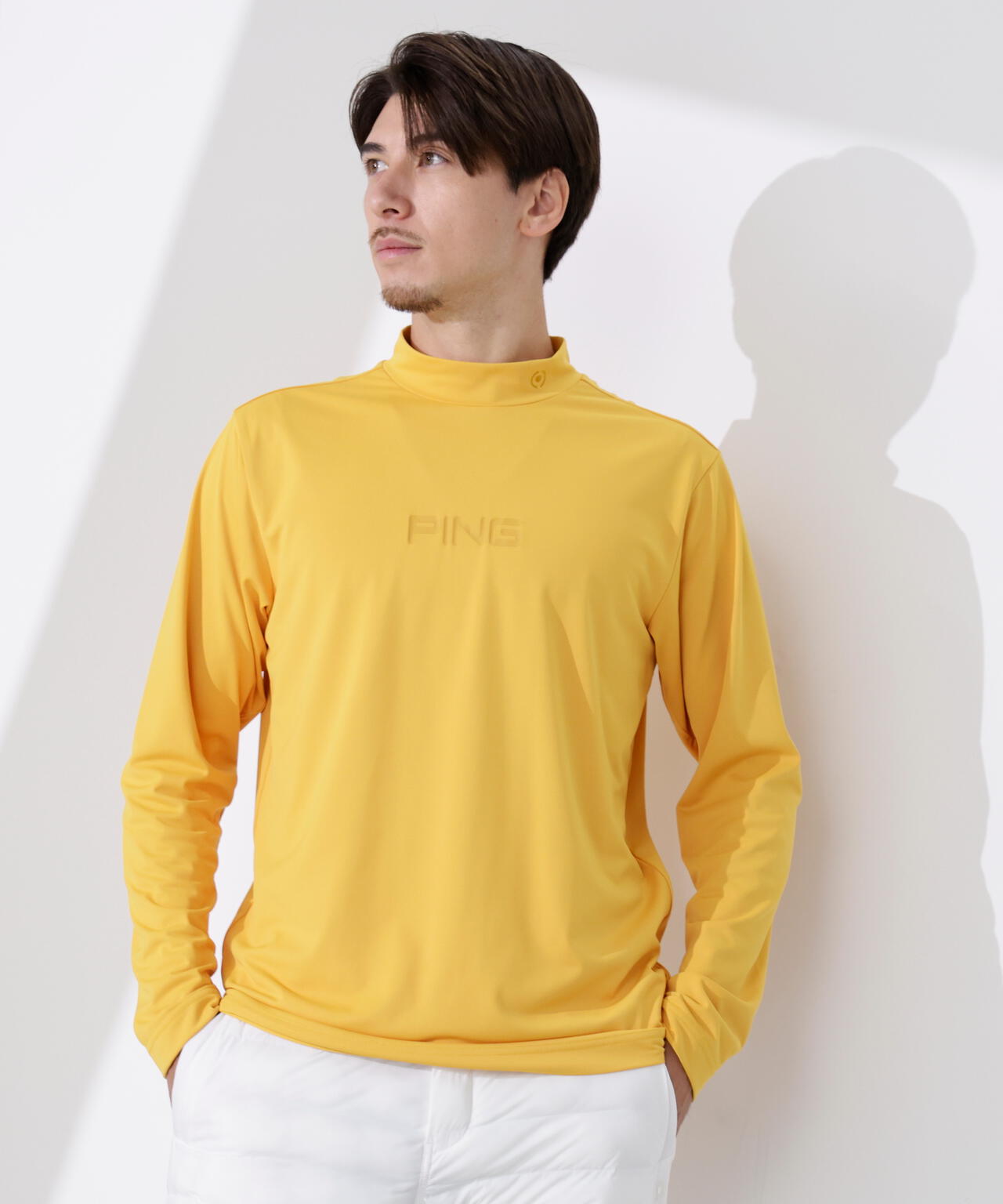 SPIRIT ZONE Recordings 長袖カットソー PING APPAREL】トリコット長袖ハイネックカットソー