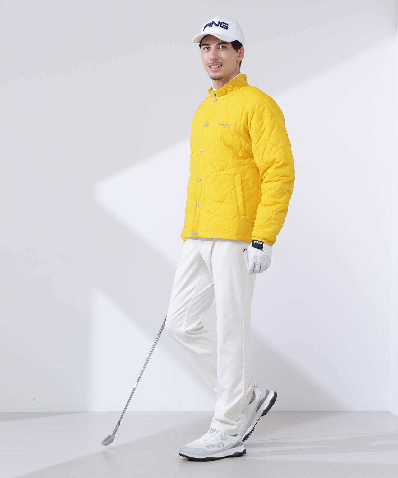 東北楽天イーグルス　ハーフジップ フリースウェア　練習着　XOサイズ　美品 PING APPAREL】針抜きハーフジップカットソー ＜NATIVE＞ (MENS