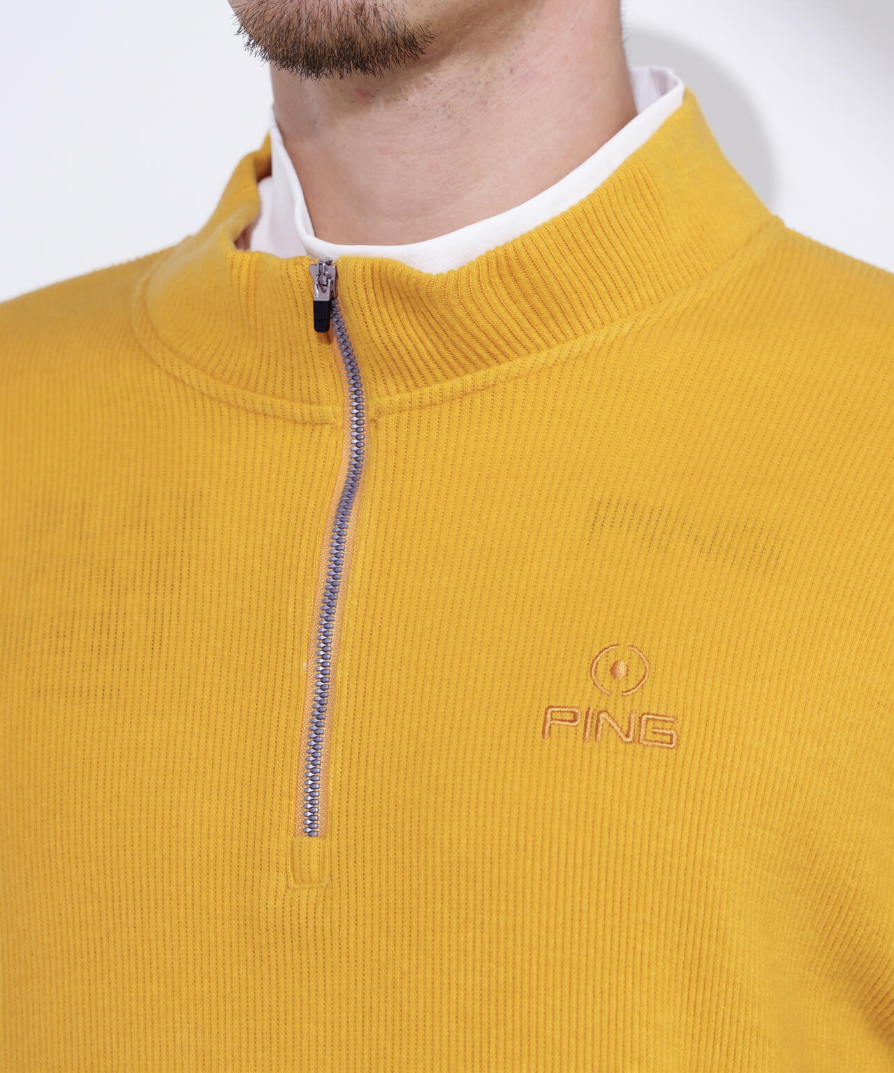 PING APPAREL】針抜きハーフジップカットソー ＜NATIVE＞ (MENS