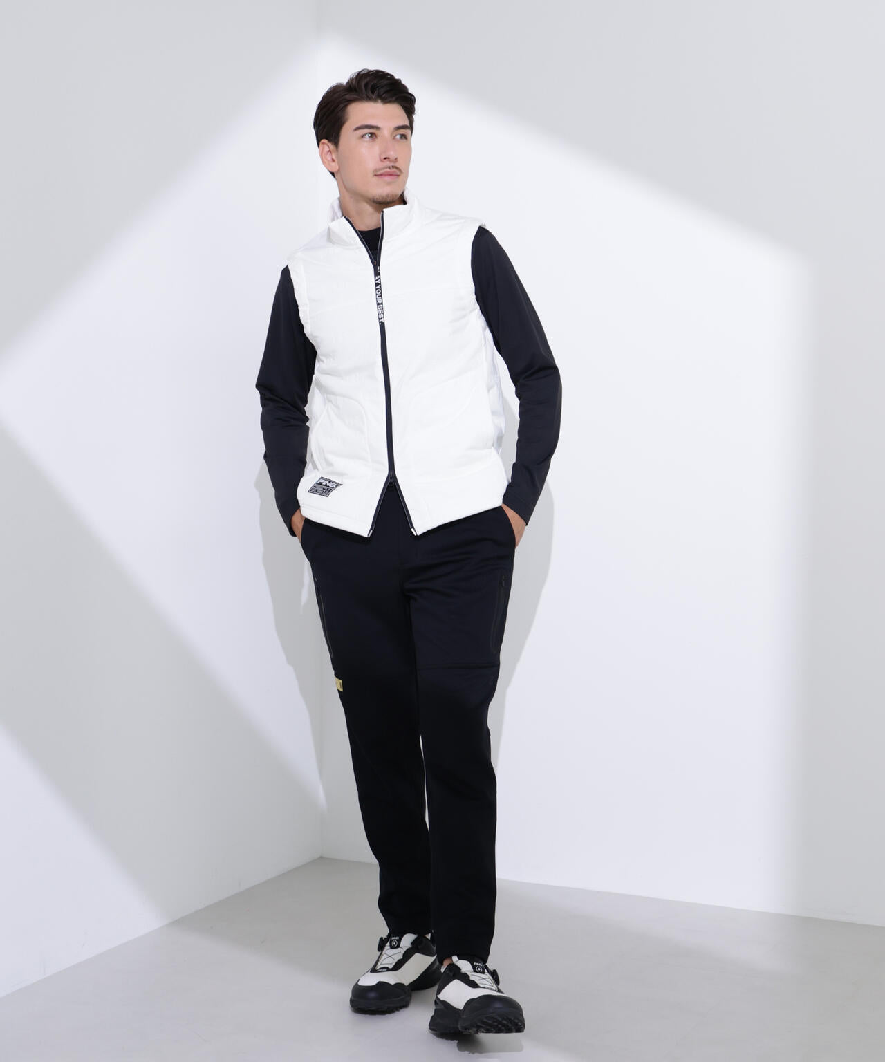 【PING APPAREL】トリコット長袖ハイネックカットソー ＜GOLD＞ (MENS)