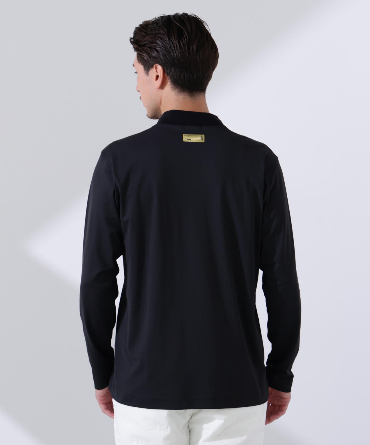 【PING APPAREL】トリコット長袖ハイネックカットソー ＜GOLD＞ (MENS)
