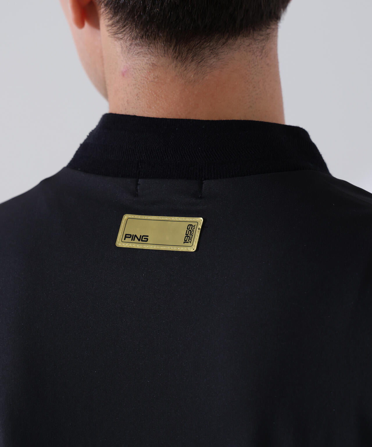 【PING APPAREL】トリコット長袖ハイネックカットソー ＜GOLD＞ (MENS)