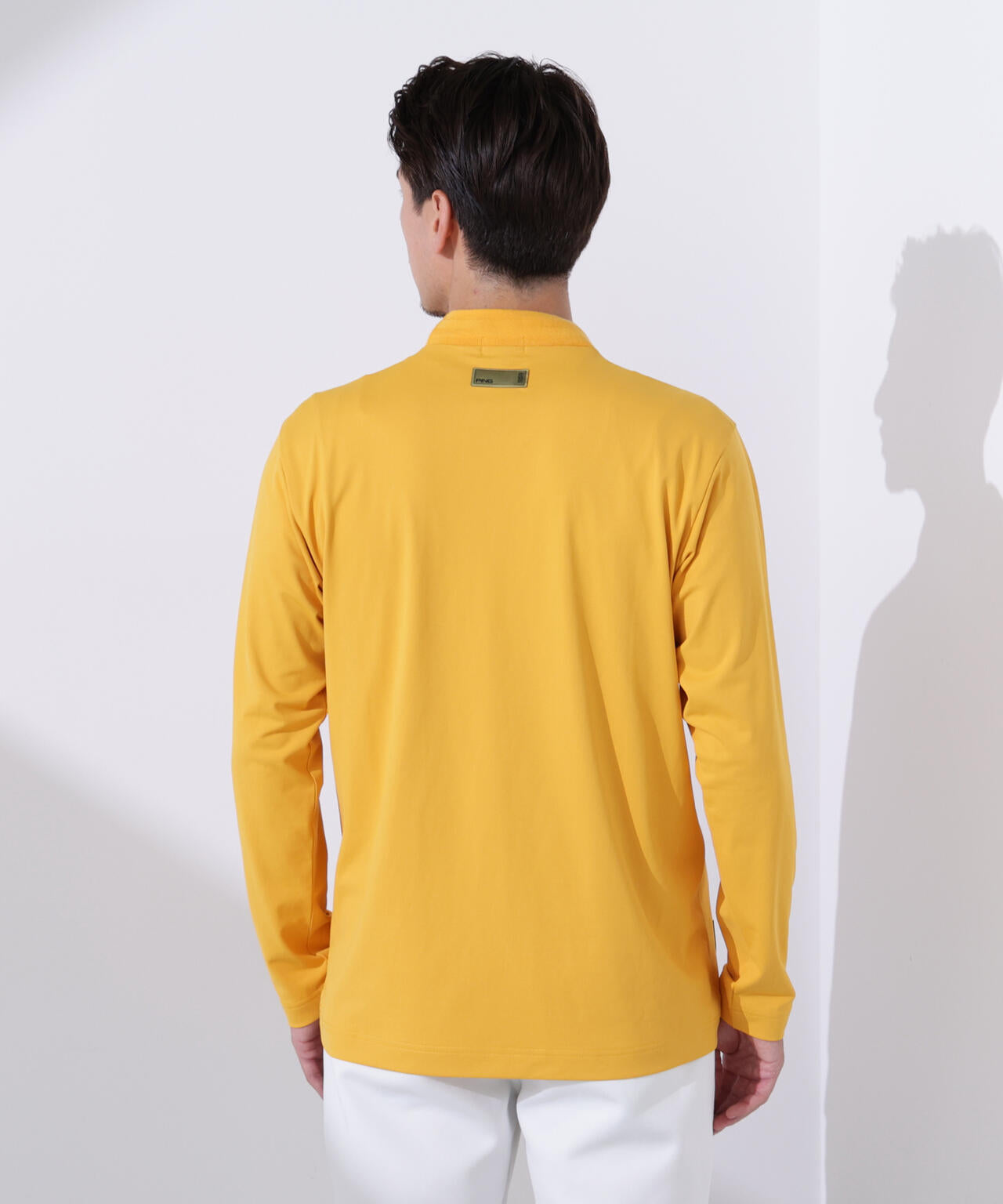 【PING APPAREL】トリコット長袖ハイネックカットソー ＜GOLD＞ (MENS)