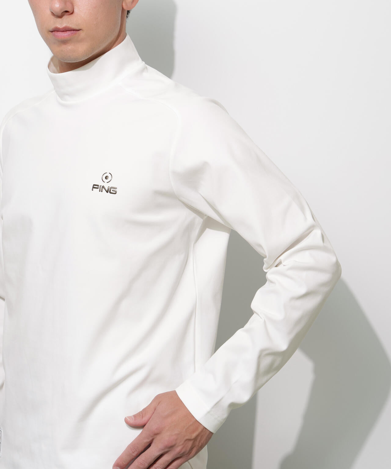 【PING APPAREL】サーモソーラ―長袖ハイネックカットソー ＜GOLD＞ (MENS)