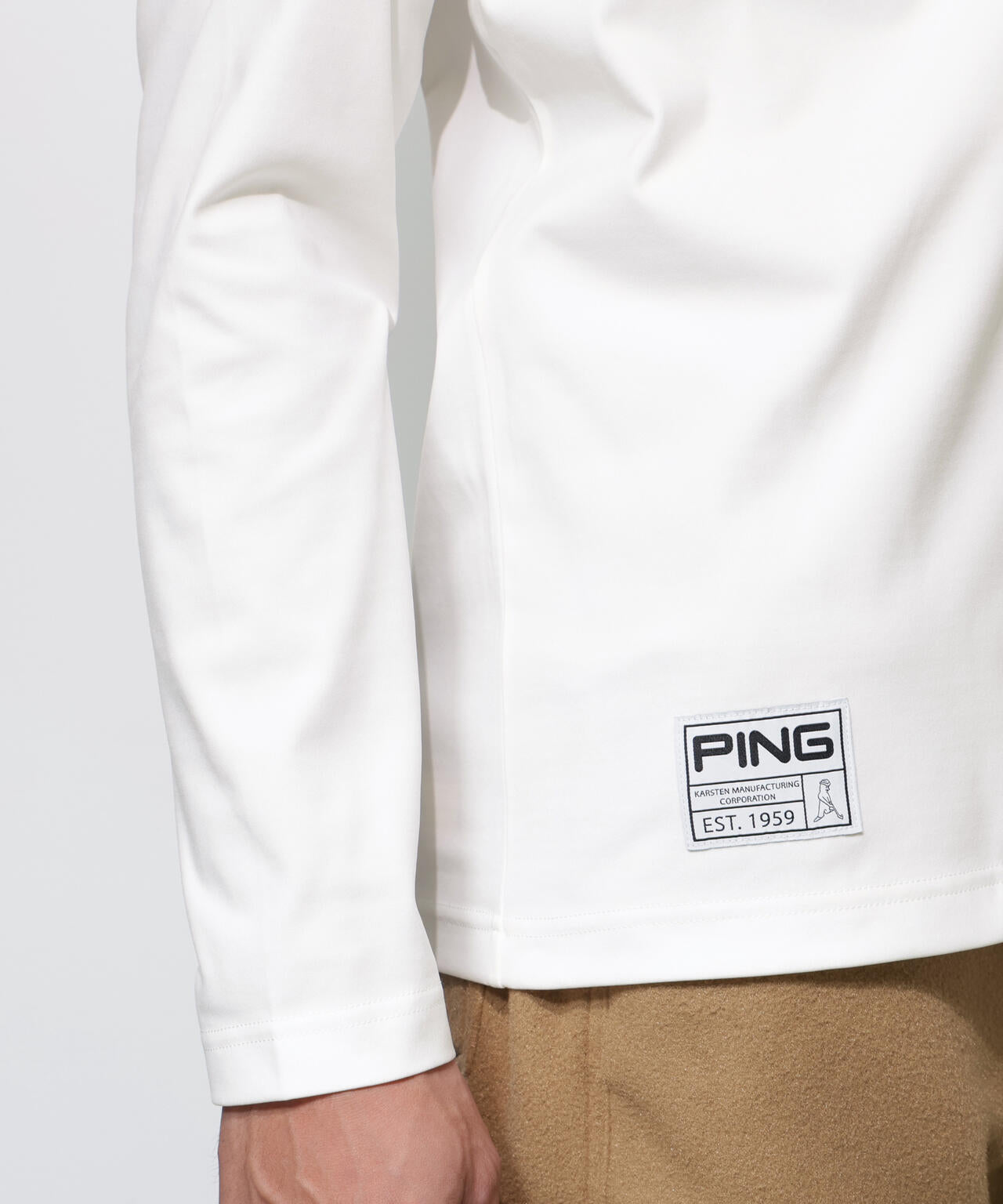 【PING APPAREL】サーモソーラ―長袖ハイネックカットソー ＜GOLD＞ (MENS)