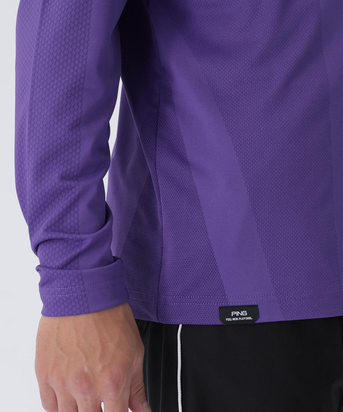 【PING APPAREL】メッシュジャカードハイネックシャツ ＜PERFORMANCE＞ (MENS)
