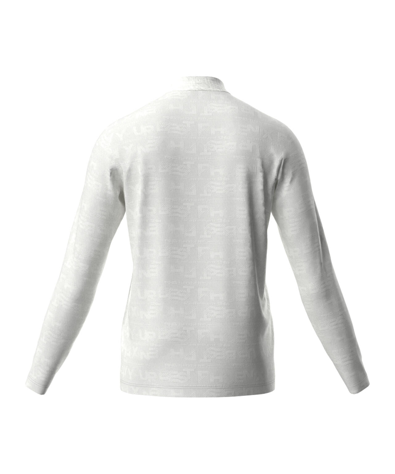 【PING APPAREL】凸凹PLAYロゴジャカード長袖ハイネックシャツ ＜PERFORMANCE＞ (MENS)