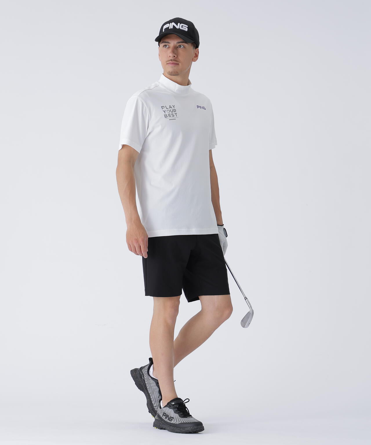 PING APPAREL】サライテック半袖ハイネックシャツ ＜EARLY AUTUMN