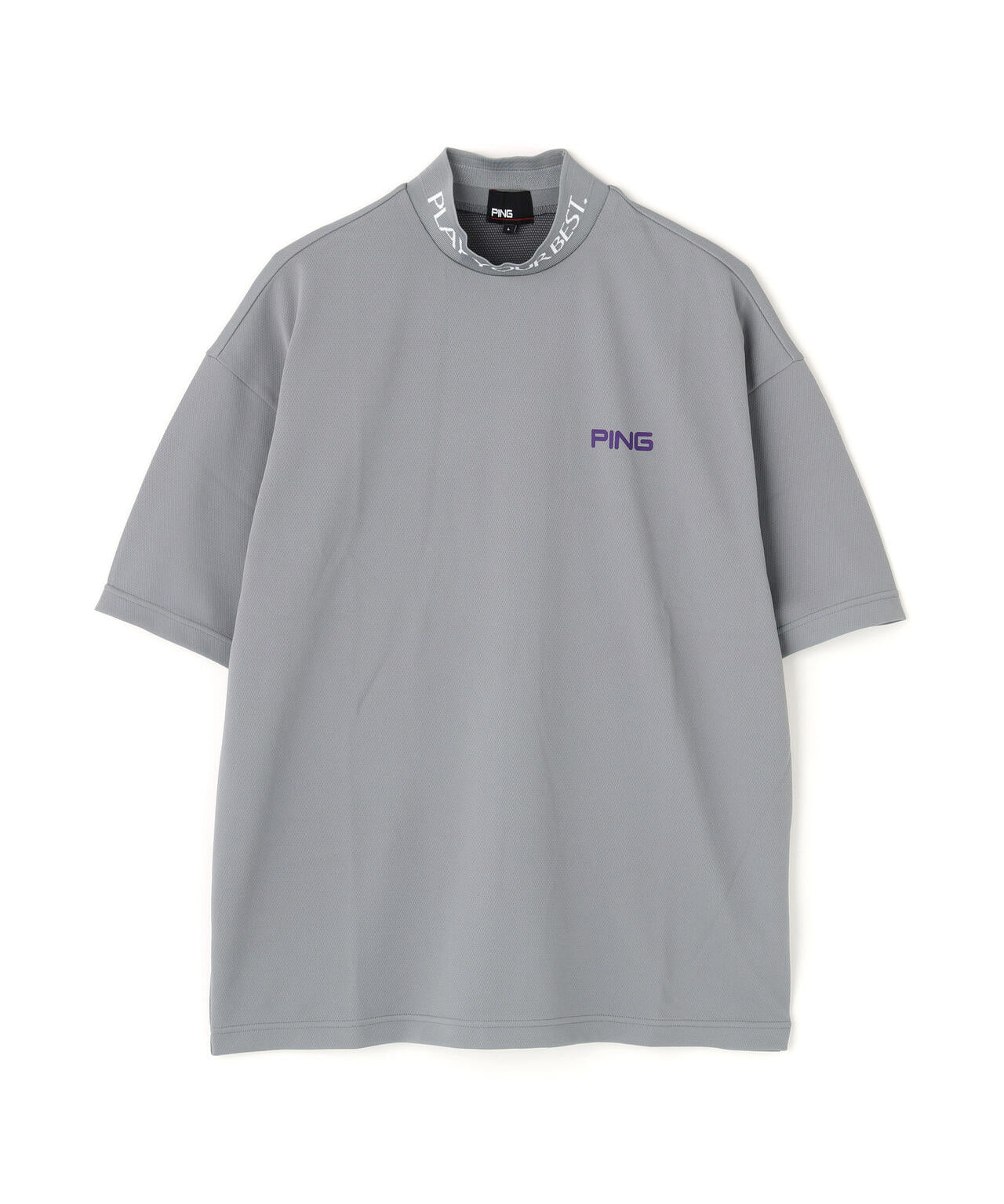PING APPAREL】Wメッシュ アセイヤーン半袖ハイネックシャツ ＜EARLY