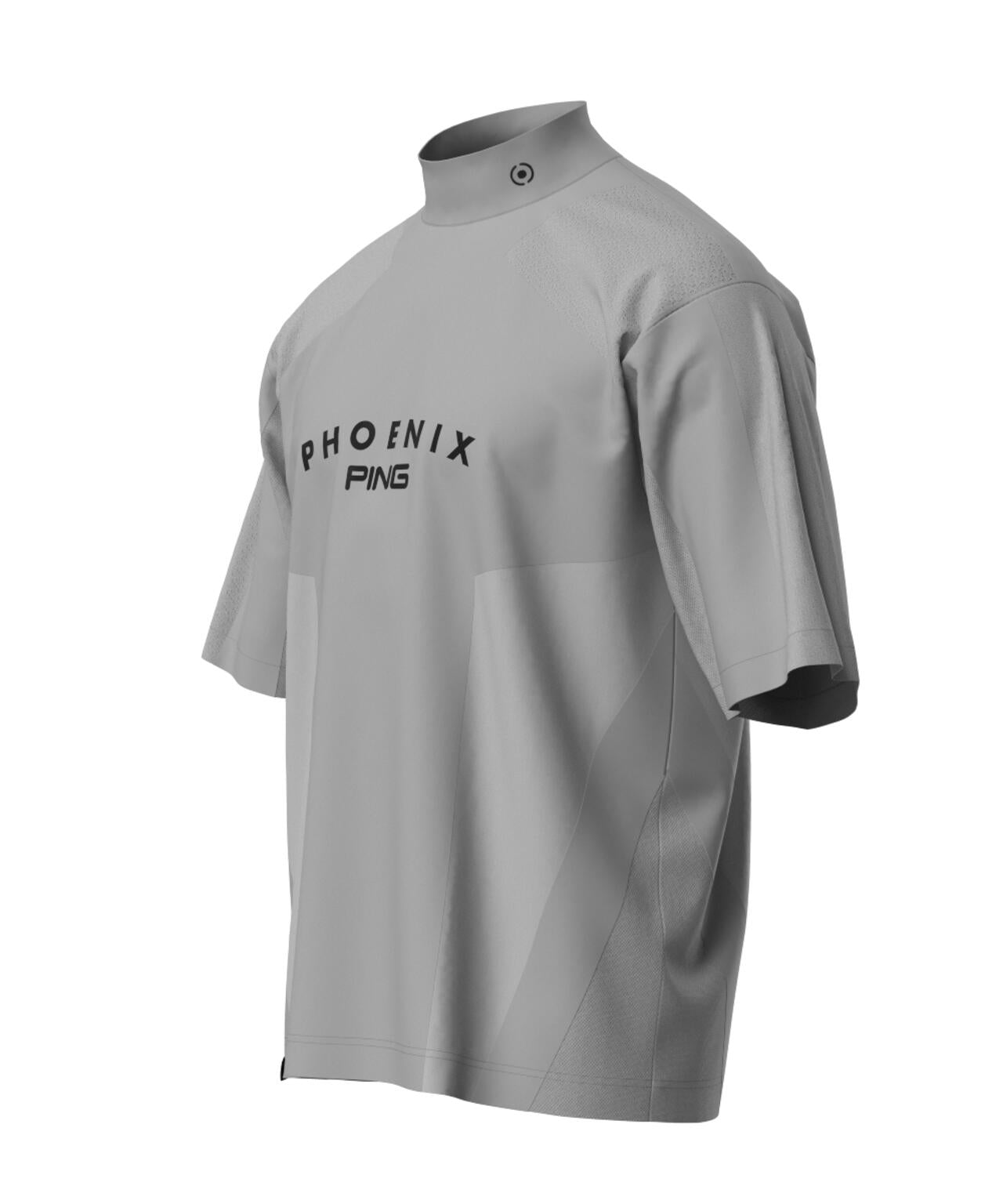 PING APPAREL】メッシュジャカード半袖ハイネックシャツ ＜PERFORMANCE