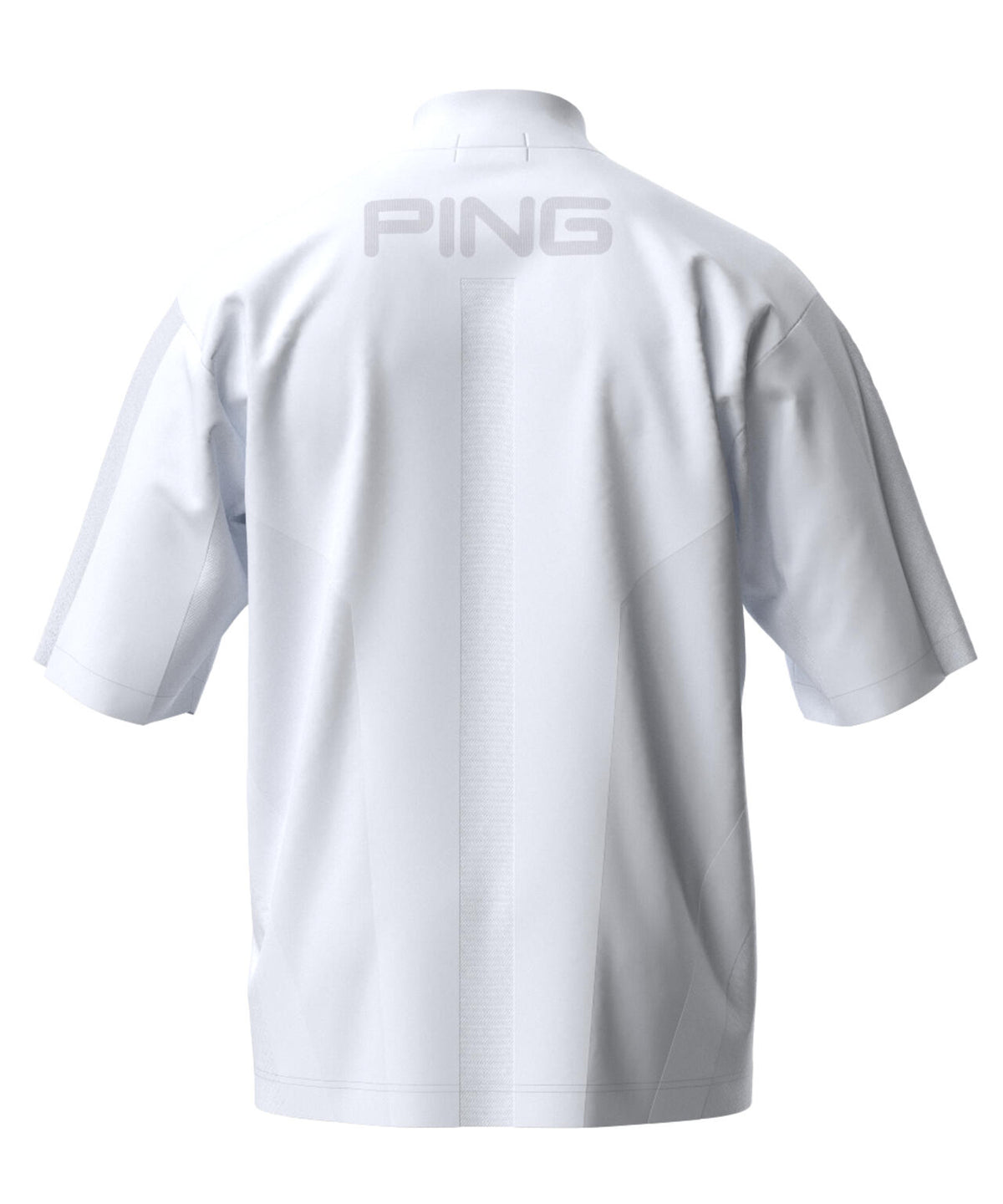 【PING APPAREL】メッシュジャカード半袖ハイネックシャツ ＜PERFORMANCE＞ (MENS)
