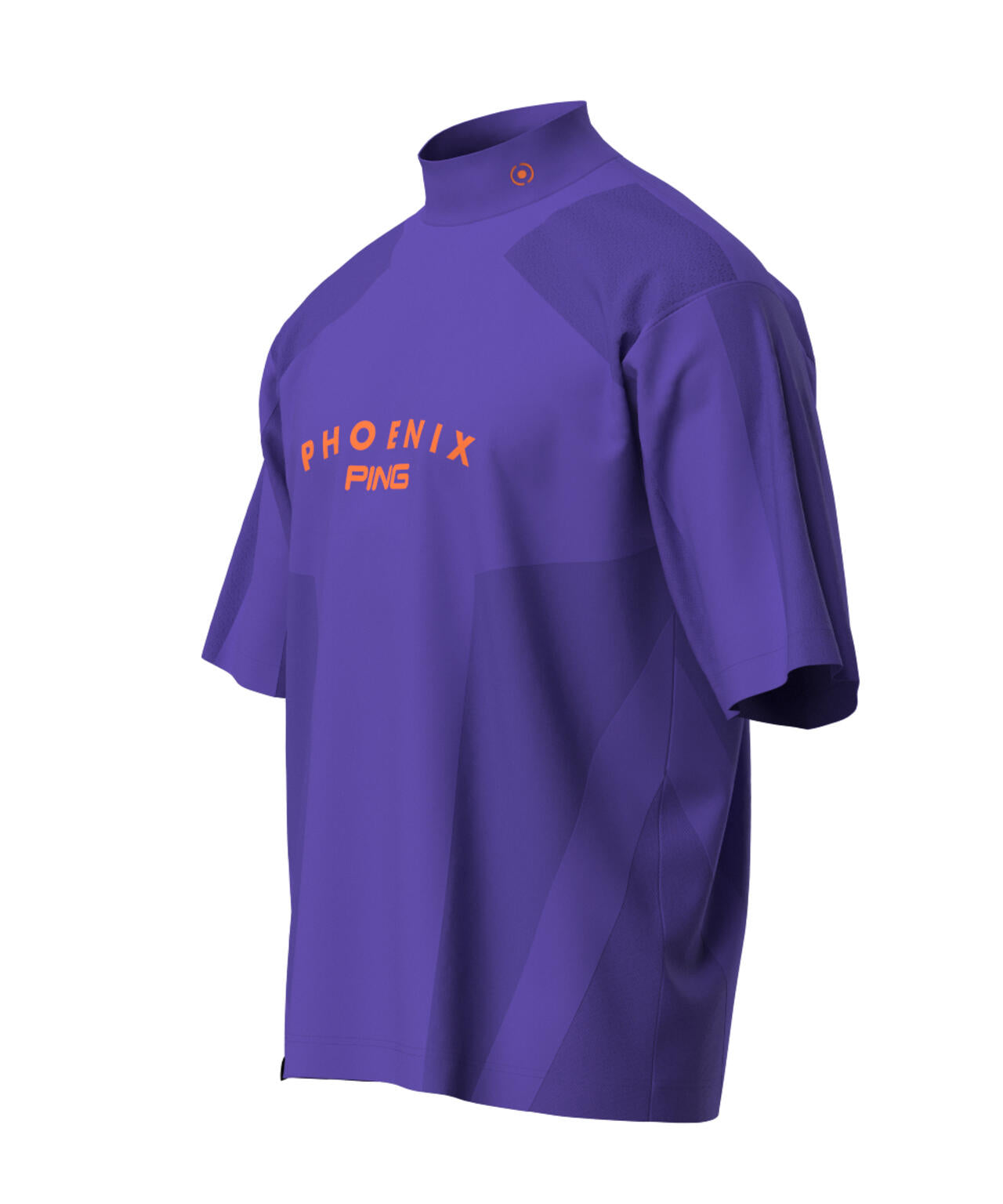 PING APPAREL】メッシュジャカード半袖ハイネックシャツ ＜PERFORMANCE