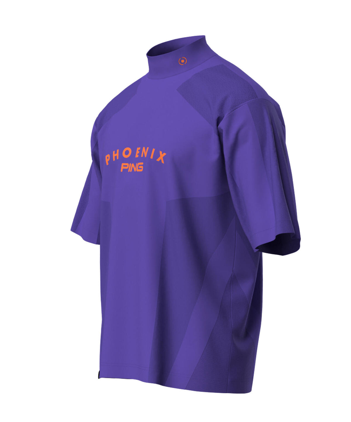 【PING APPAREL】メッシュジャカード半袖ハイネックシャツ ＜PERFORMANCE＞ (MENS)