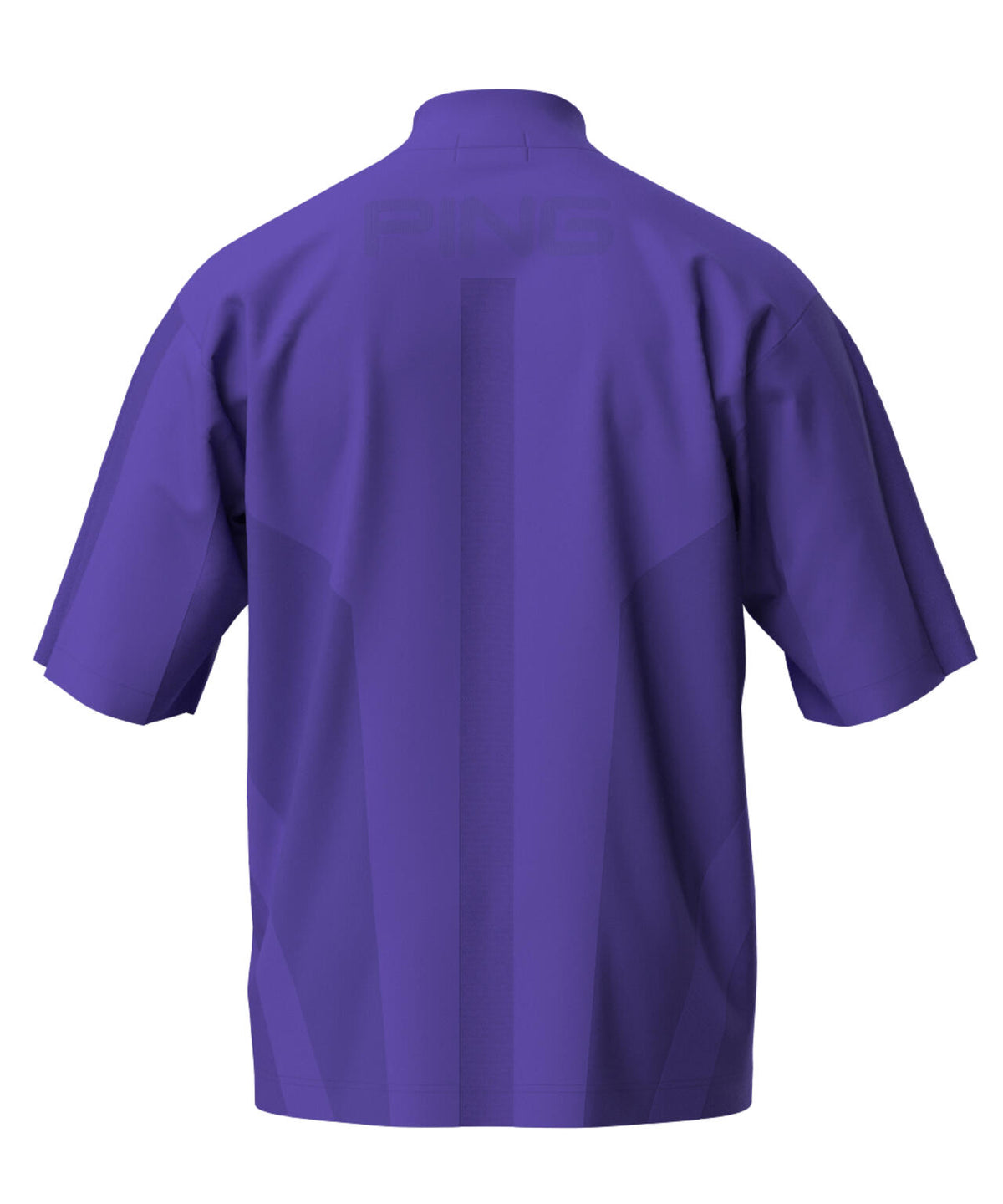 【PING APPAREL】メッシュジャカード半袖ハイネックシャツ ＜PERFORMANCE＞ (MENS)