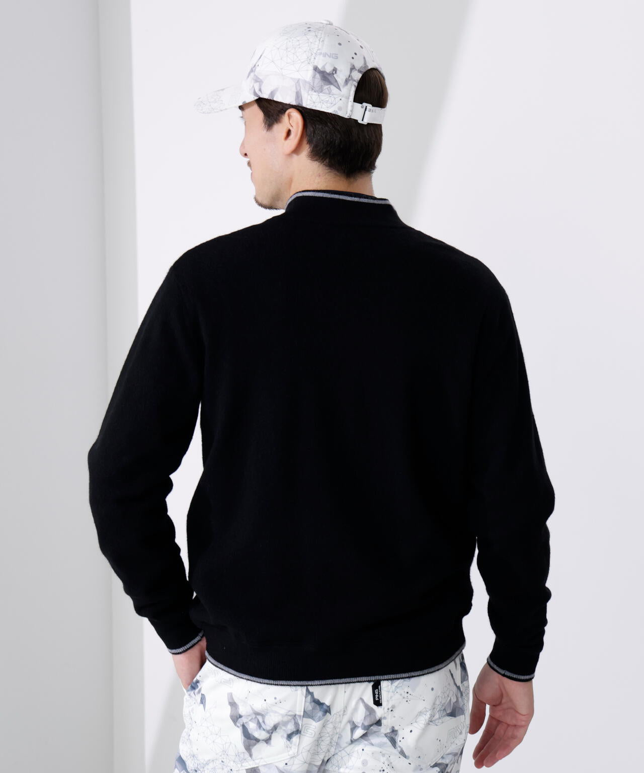 【PING APPAREL】プレーンニット/布帛 リバーシブルニットブルゾン ＜PERFORMANCE＞ (MENS)