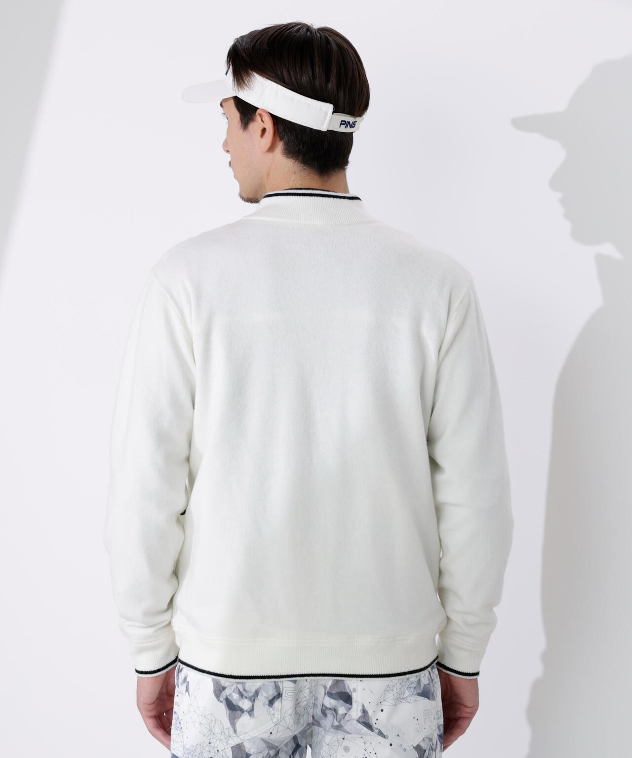 【PING APPAREL】プレーンニット/布帛 リバーシブルニットブルゾン ＜PERFORMANCE＞ (MENS)