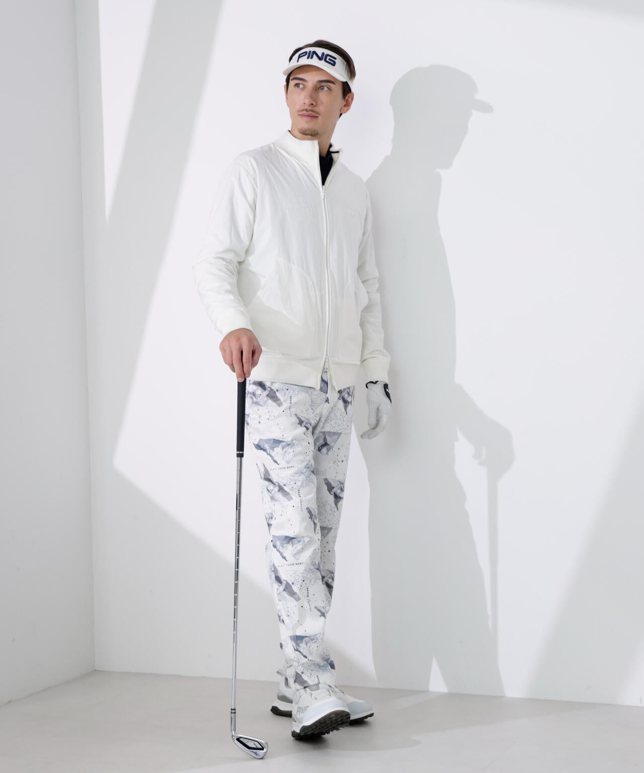 【PING APPAREL】プレーンニット/布帛 リバーシブルニットブルゾン ＜PERFORMANCE＞ (MENS)