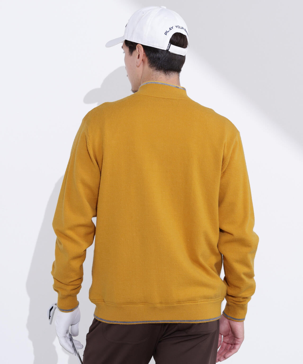 ping リバーシブルウェア PING APPAREL】プレーンニット/布帛 リバーシブルフルジップ