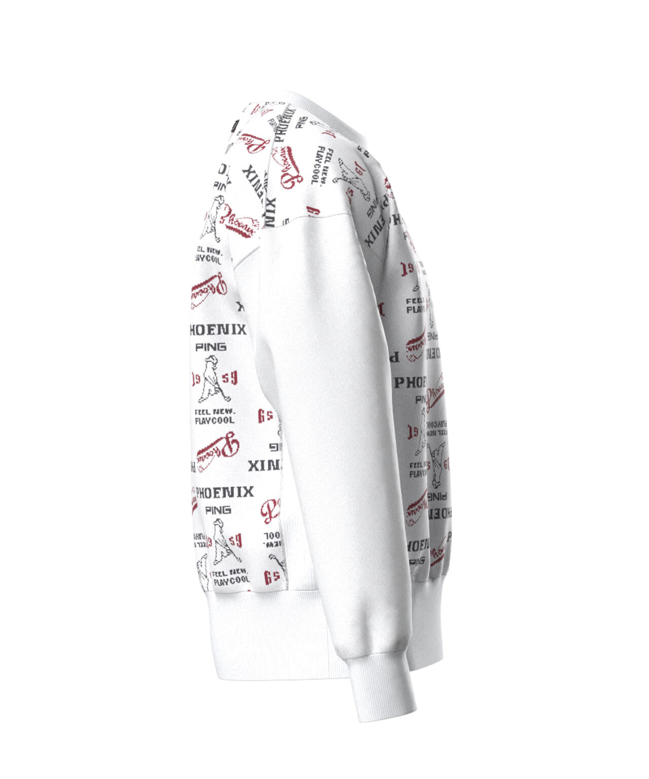 PING APPAREL】ジャカードクルーネックニットプルオーバー ＜NATIVE