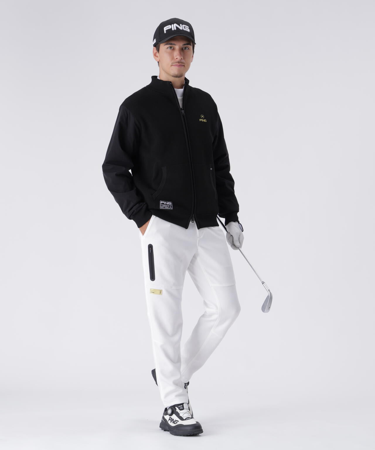 ping リバーシブルウェア PING APPAREL】リバーシブルフルジップニットブルゾン ＜GOLD＞ (MENS