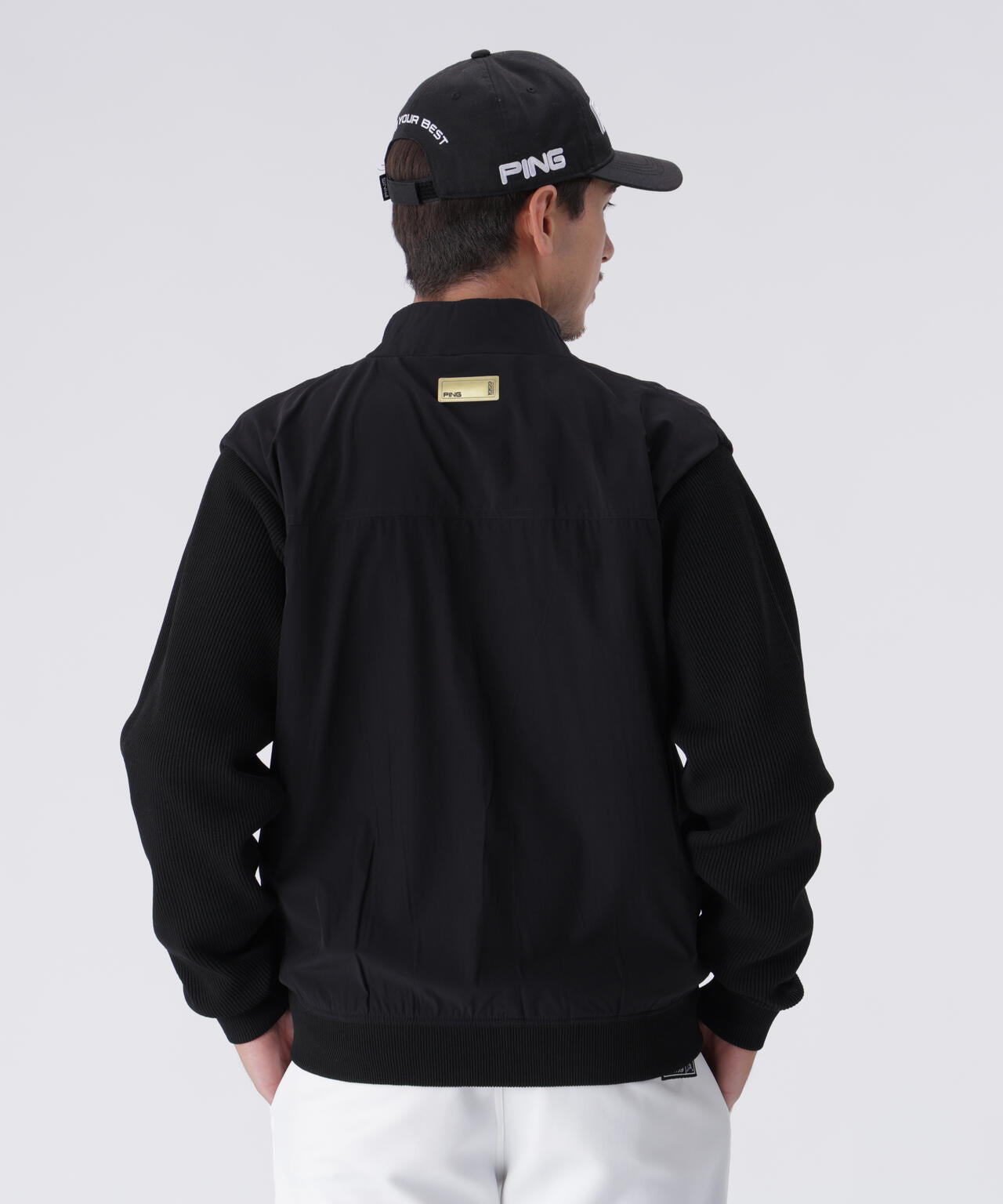 PING APPAREL】リバーシブルフルジップニットブルゾン ＜GOLD＞ (MENS