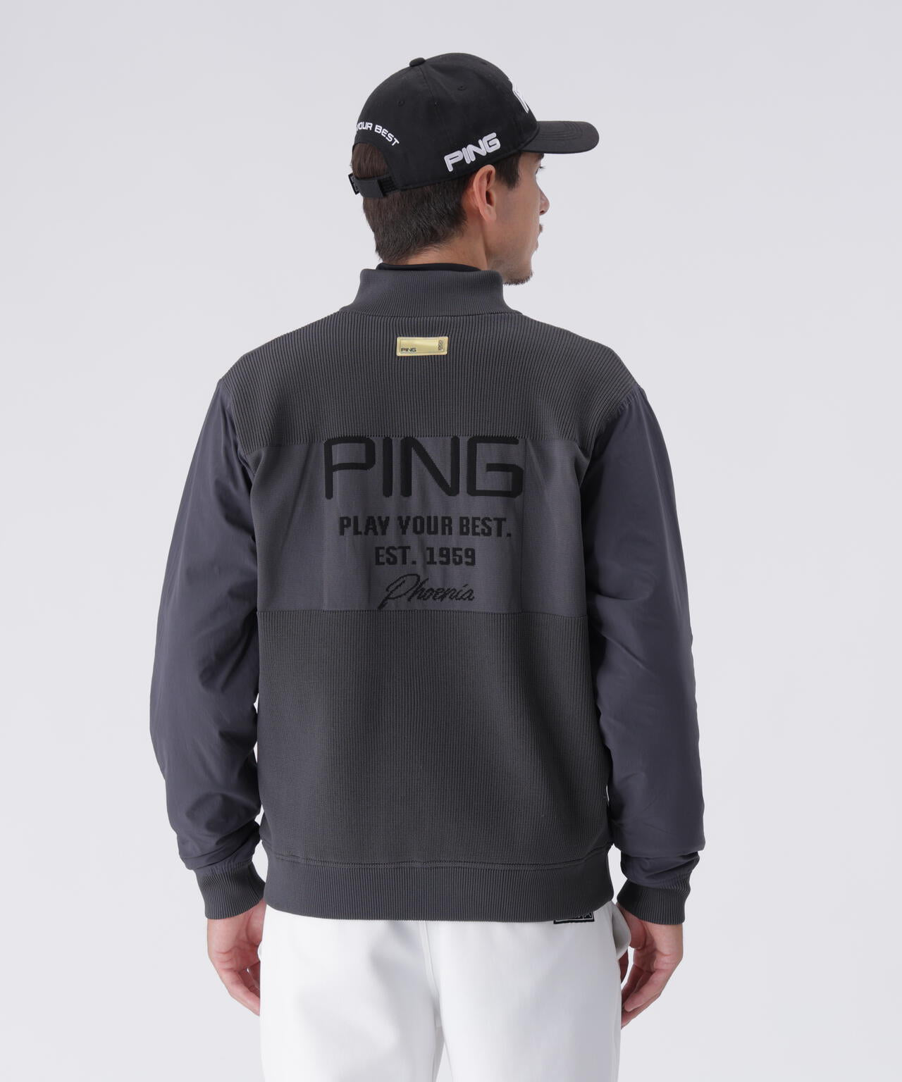 PING APPAREL】リバーシブルフルジップニットブルゾン ＜GOLD