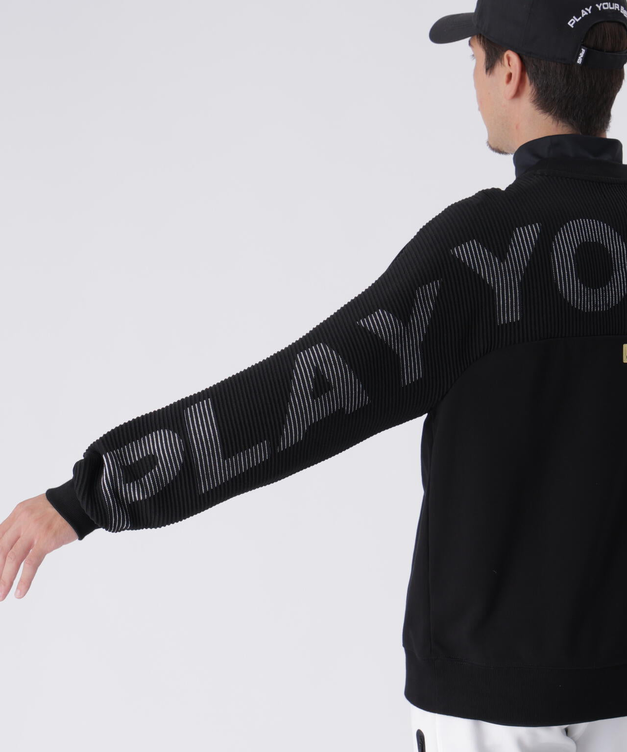 【PING APPAREL】リップルロゴクルーネックニットプルオーバー ＜GOLD＞ (MENS)