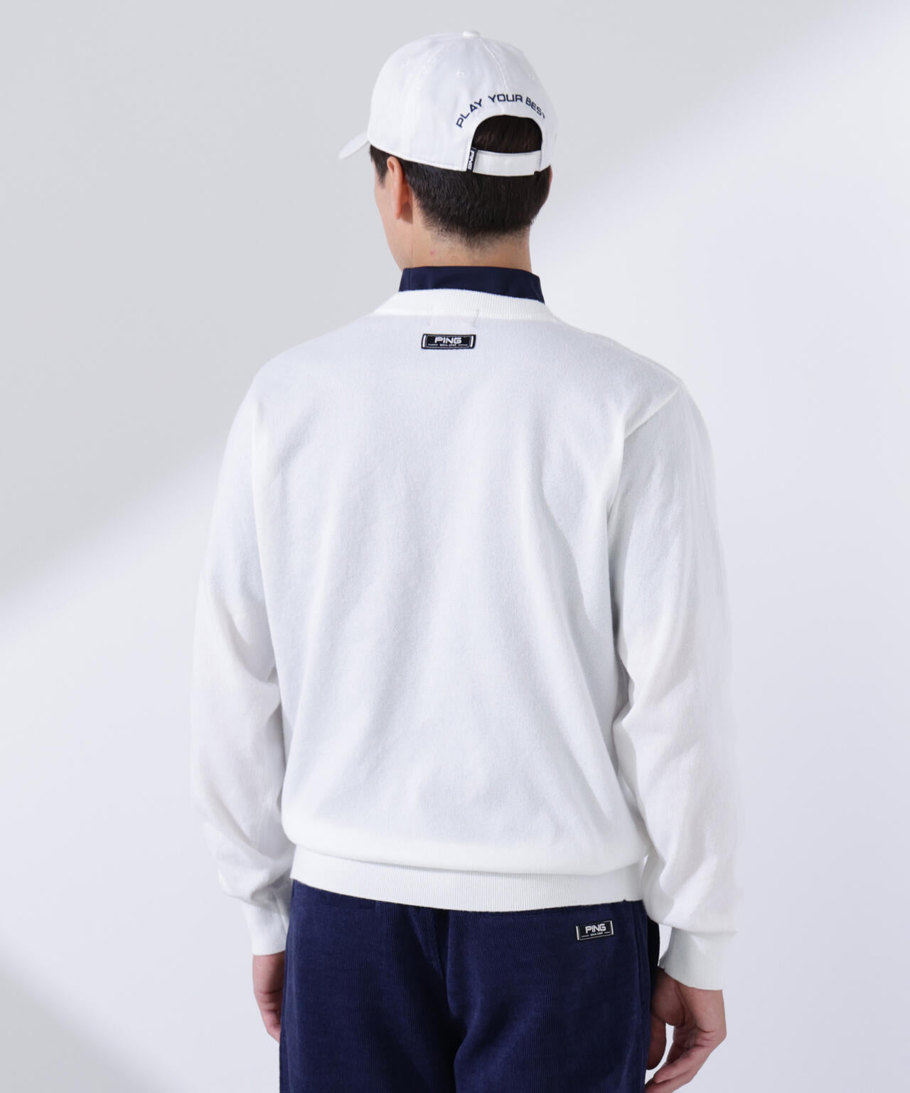 【PING APPAREL】デニムライクジャガードニット/カノコ レイヤードツインニット ＜NATIVE＞ (MENS)