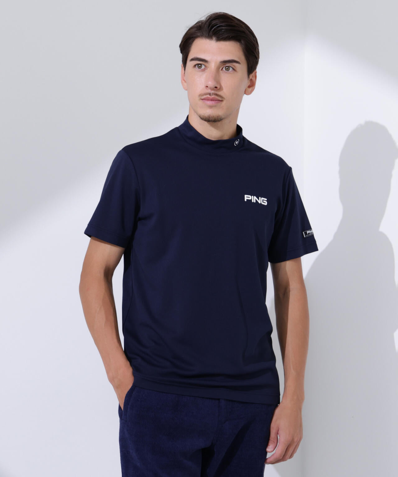 【PING APPAREL】デニムライクジャガードニット/カノコ レイヤードツインニット ＜NATIVE＞ (MENS)