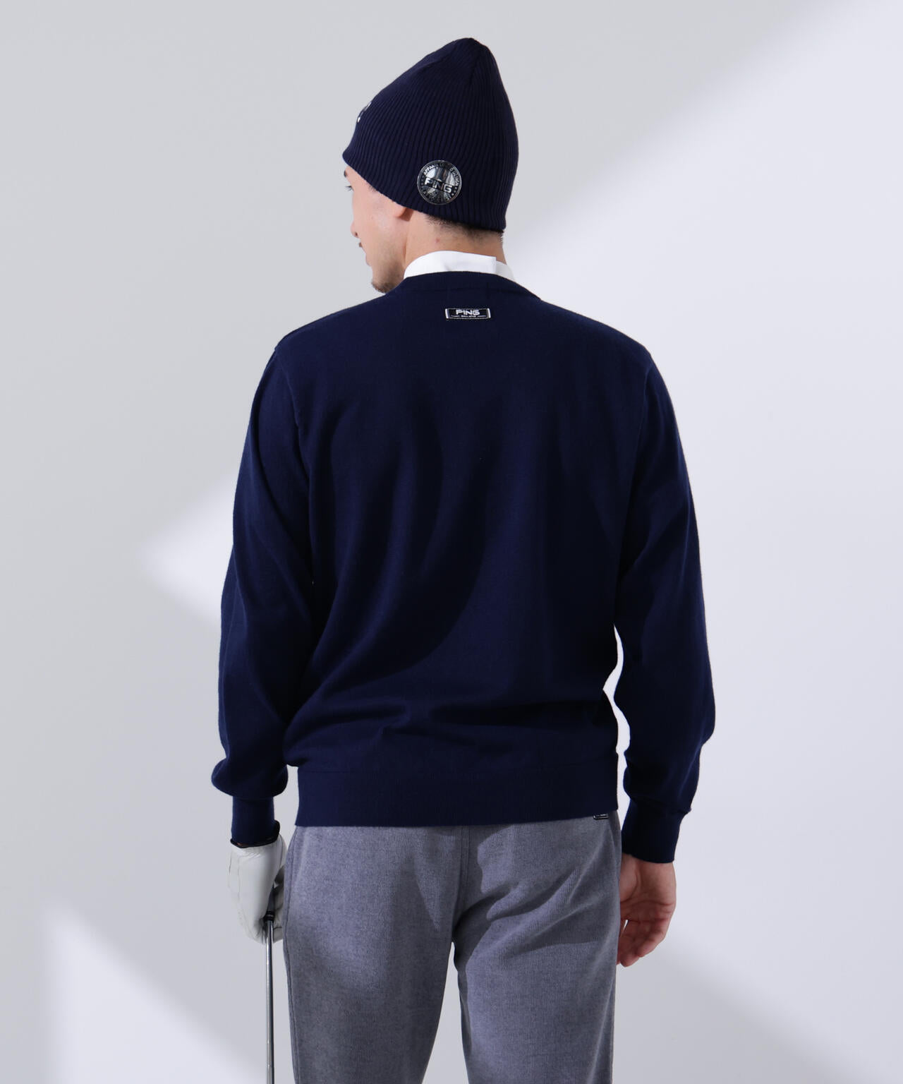 himi70本 Y's for men x 120% LINO HENLEY HOODIE LONG SLEEVE T(M Black