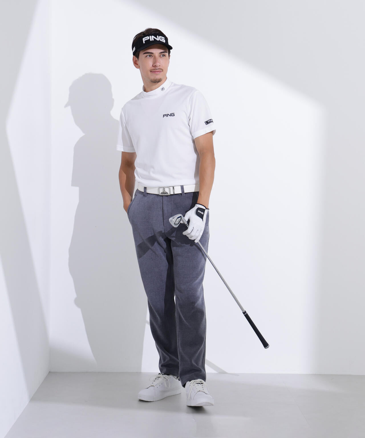 【PING APPAREL】デニムライクジャガードニット/カノコ レイヤードツインニット ＜NATIVE＞ (MENS)