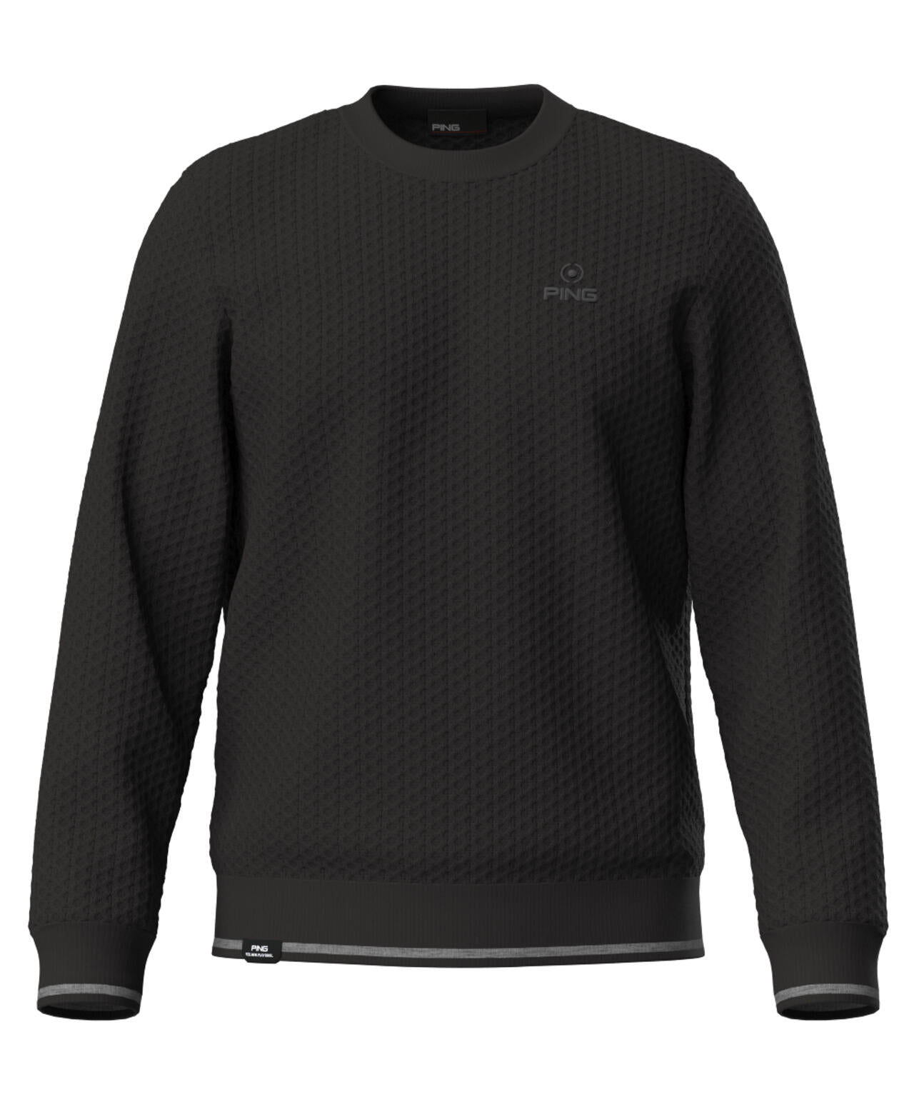 【PING APPAREL】ハチノス編みクルーネックニットプルオーバー ＜PERFORMANCE＞ (MENS)