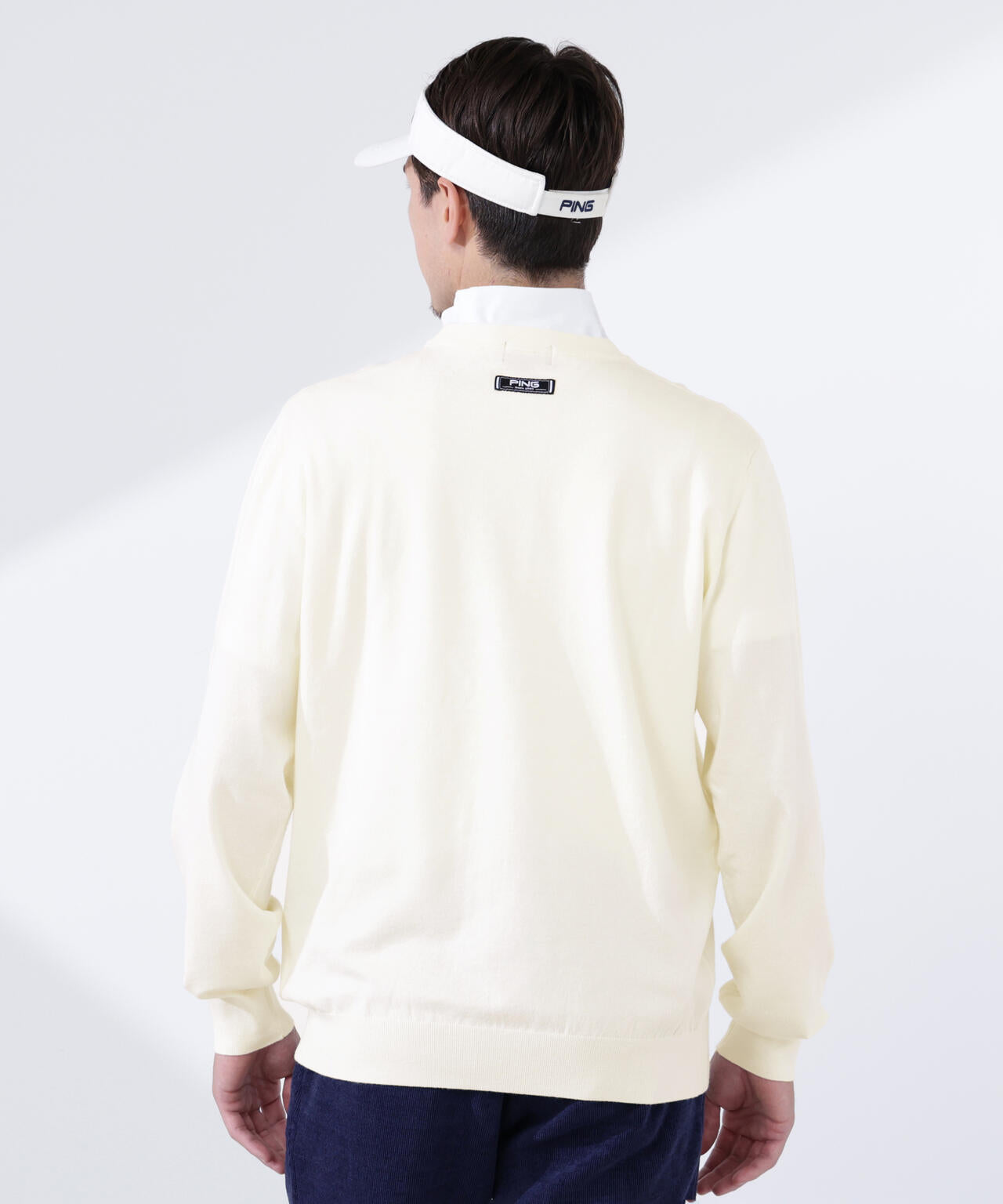 PING APPAREL】Mr.PINGジャカードクルーネックニットプルオーバー