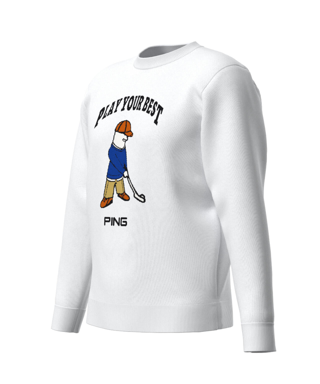 【PING APPAREL】Mr.PINGジャカードクルーネックニットプルオーバー ＜NATIVE＞ (MENS)