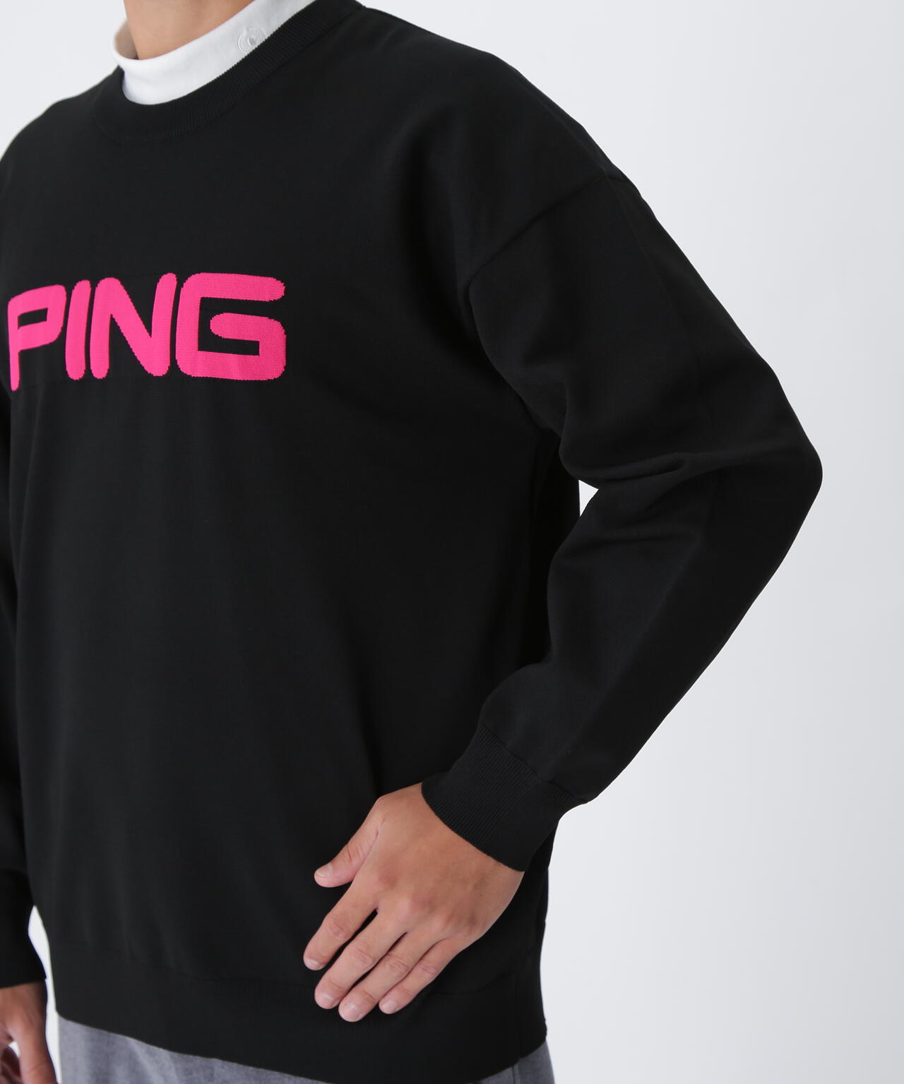 【PING APPAREL】10カラークルーネックニットプルオーバー ＜NATIVE＞ (MENS)